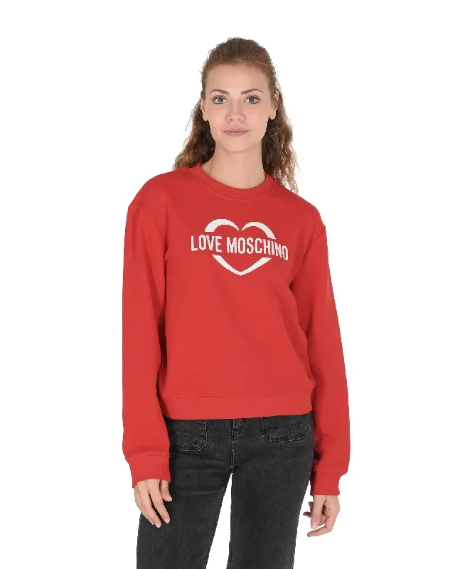 Love Moschino Cotton Sweatshirt with Inlay Detail - 42 EU