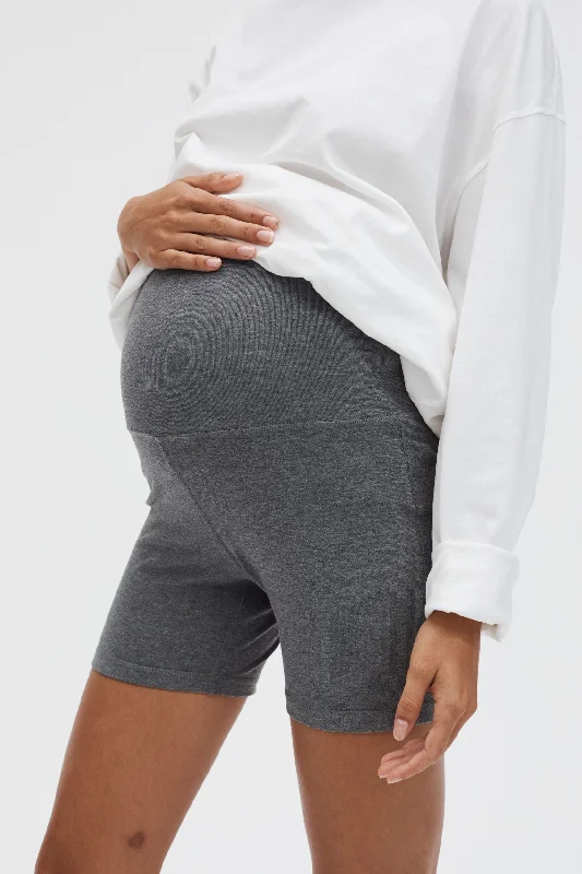 Fold Down Yoga Short (Heather Grey)