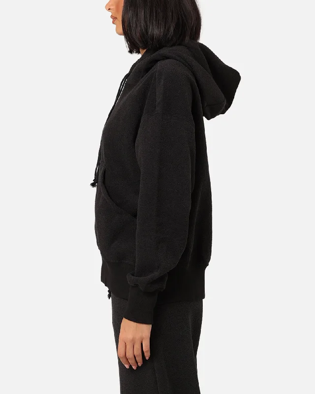 Nike Women's Sportswear Phoenix Plush Oversized Cosy Fleece Hoodie Black/Sail