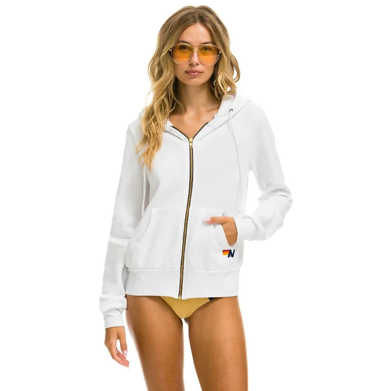 Bolt Zip Hoodie White Aviator Nation