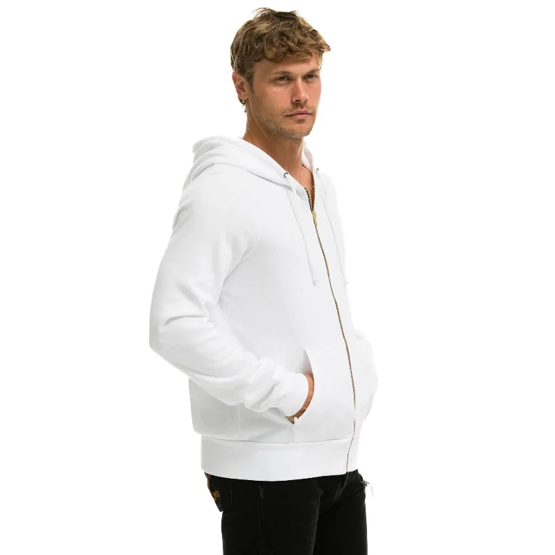 Bolt Zip Hoodie White Aviator Nation