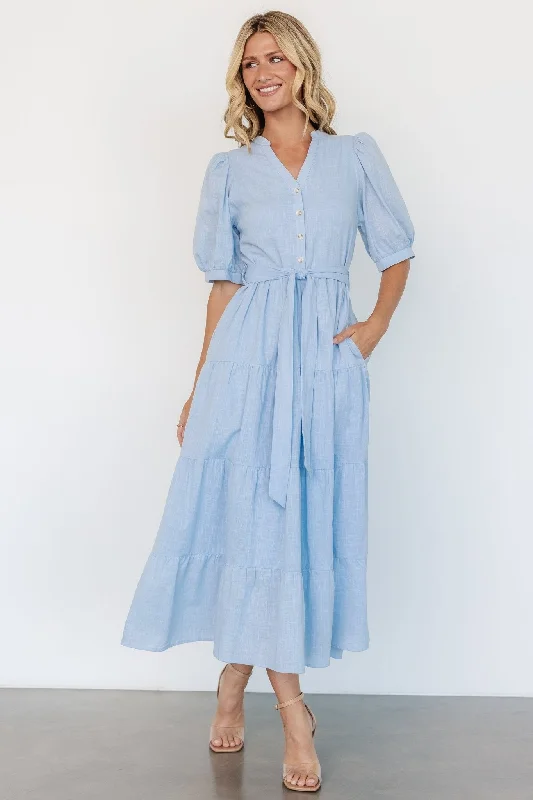 Camille Maxi Dress | Light Blue