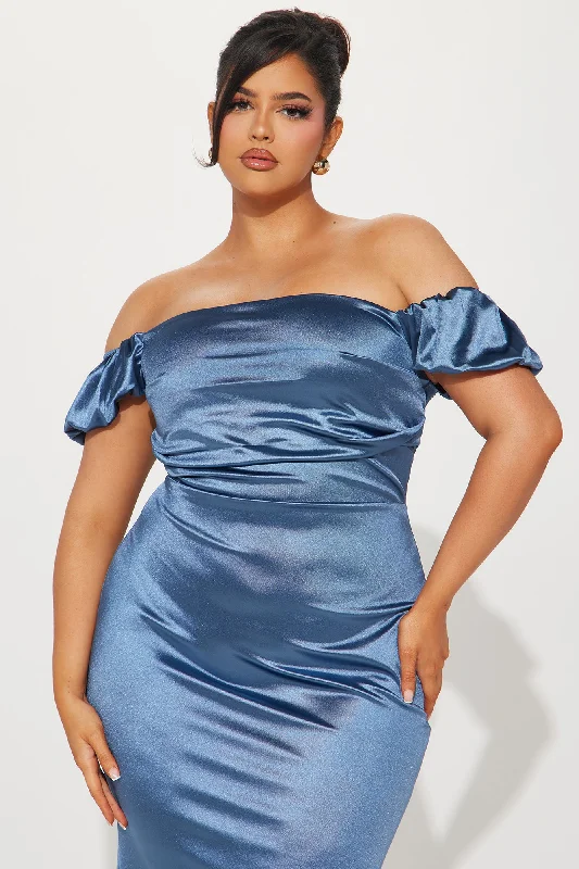 Chevelle Off Shoulder Gown - Teal