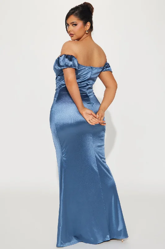 Chevelle Off Shoulder Gown - Teal