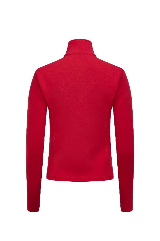 Jalapeno Red Women's Tech Fleece Quarter Zip