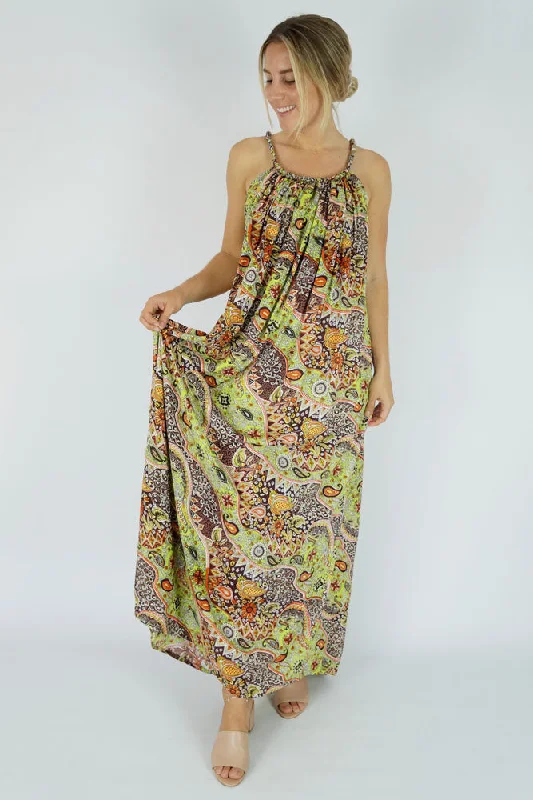 Long Delta Dress Paisley