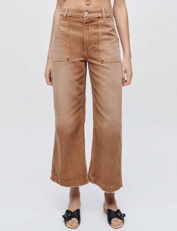 Cropped Baker Pant, Travertino