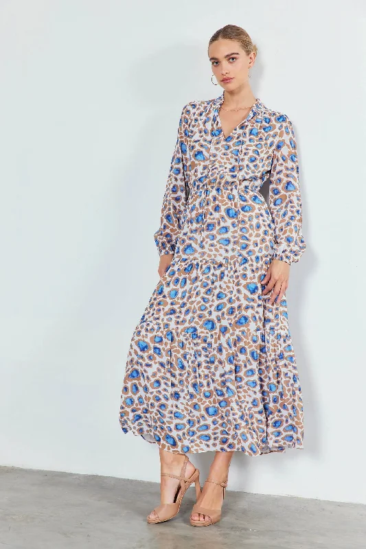 Sapphire Jaguar Printed Dress