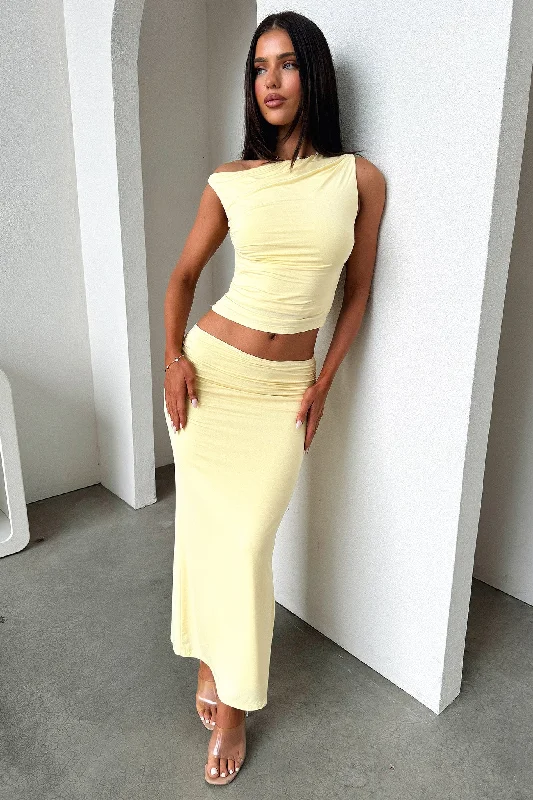 Vamika Maxi Skirt - Yellow