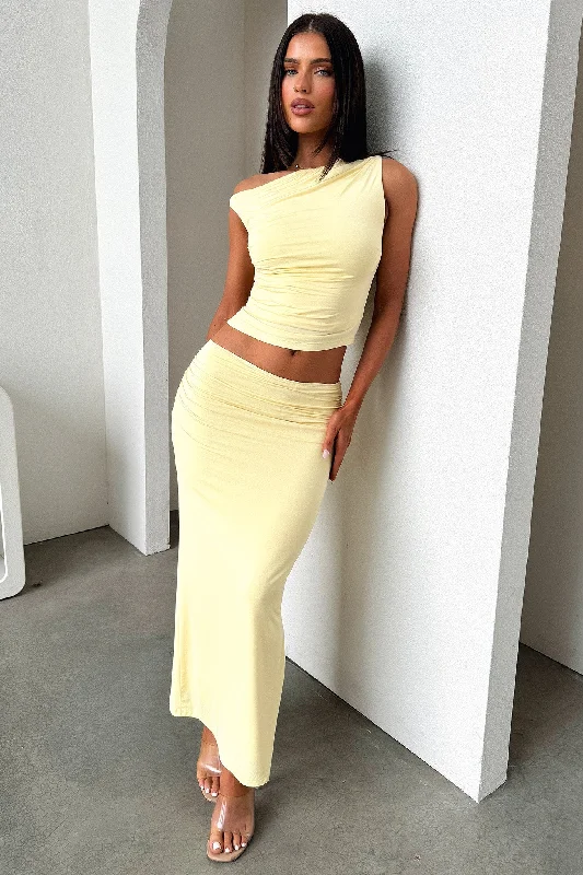 Vamika Maxi Skirt - Yellow