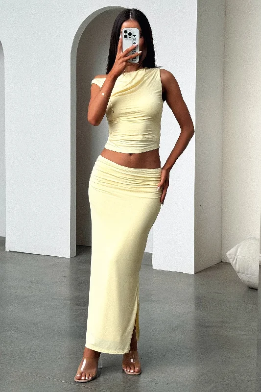 Vamika Maxi Skirt - Yellow